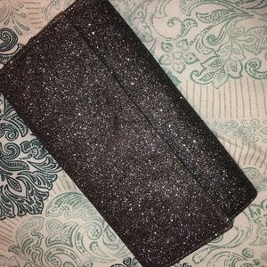 Glittery navy blue clutch